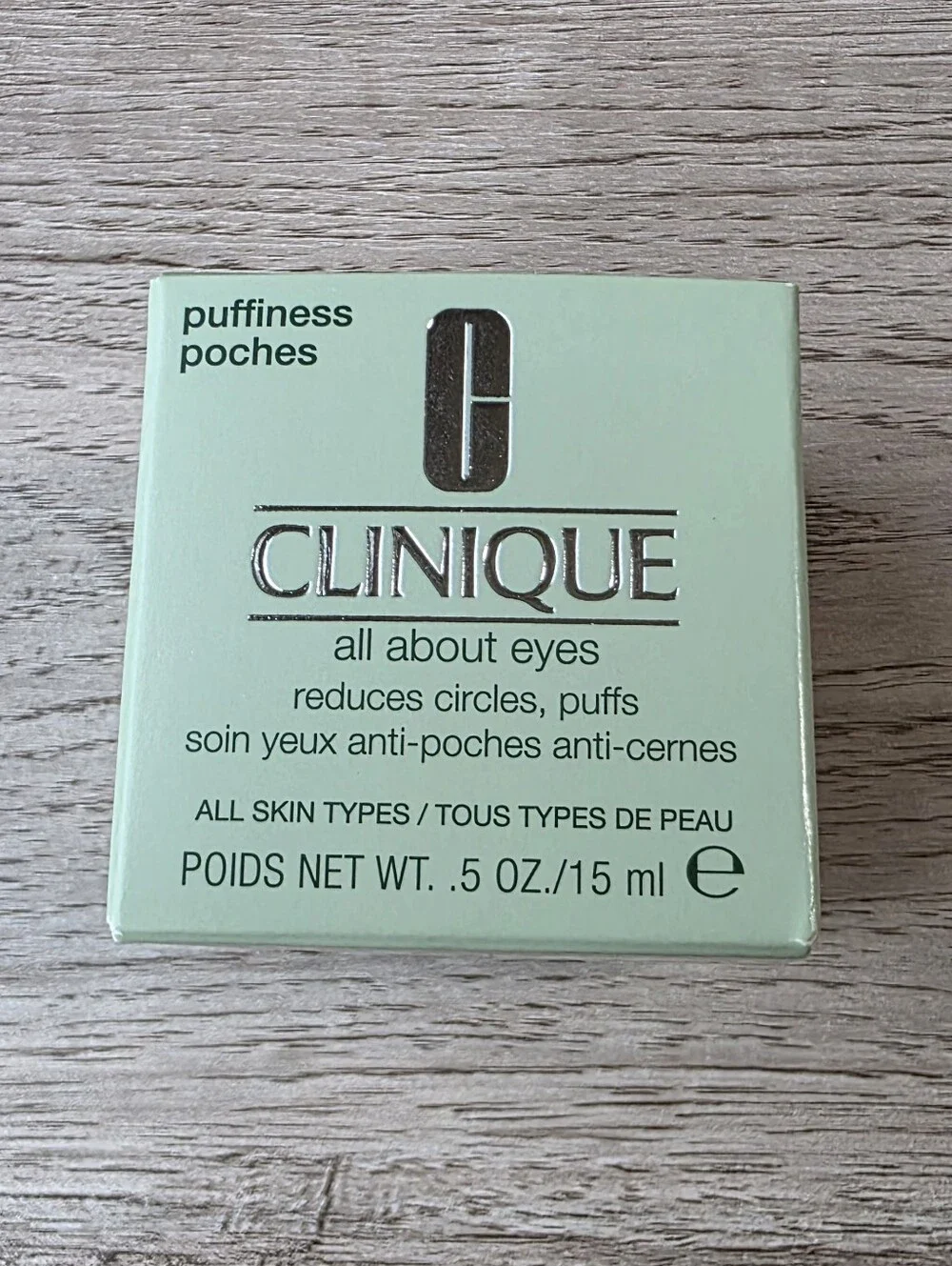 Clinique All About Eyes Eye Cream Gel 0.5 oz / 15 ml Full Size NEW In Box